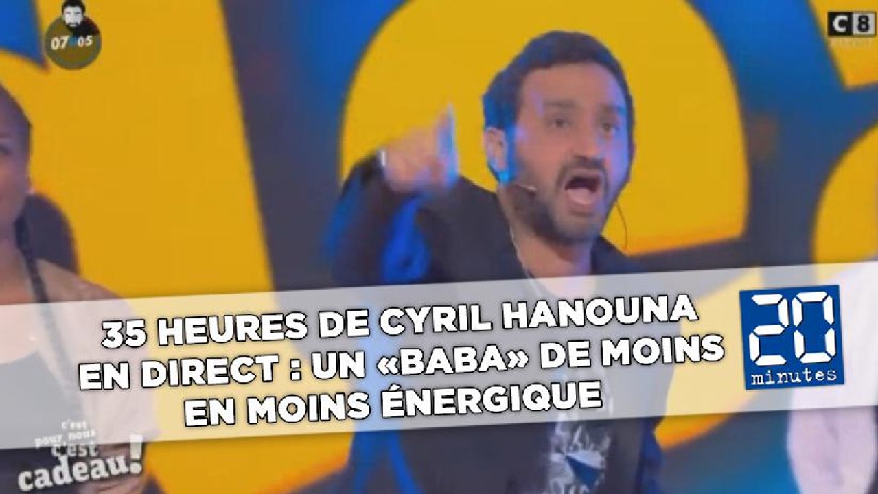 35 heures de Cyril Hanouna en direct : Un «Baba» de moins en moins énergique