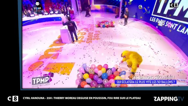 Cyril Hanouna – 35H : Thierry Moreau déguisé en poussin pour son défi, fou rire sur le plateau (Vidéo)