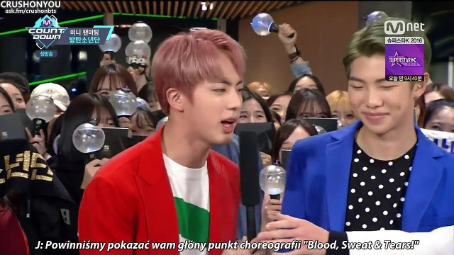[POLSKIE NAPISY] 161013 M!Countdown BTS Mini Fanmeeting