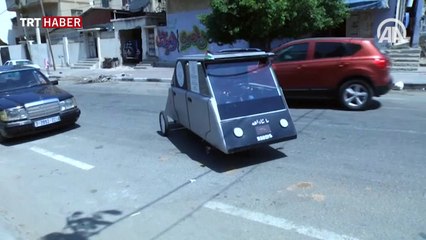 Gazze'nin ilk güneş enerjili aracı