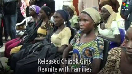 Released Chibok Girls Reunite with Families