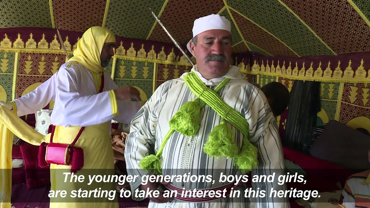 Tradition, art blend in Morocco 'tbourida' cavalry charges