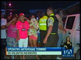 Operativo antidrogas terminó con violentos incidentes