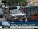 Haitianos en espera de conocer la nueva fecha de las presidenciales