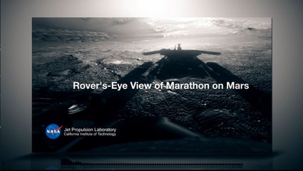 Rover's - Eye View of Marathon on Mars Slowed down 50%