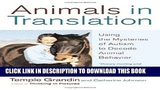 [PDF] Animals in Translation: Using the Mysteries of Autism to Decode Animal Behavior Popular