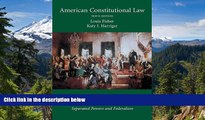 Must Have  American Constitutional Law, Volume One: Constitutional Structures: Separated Powers