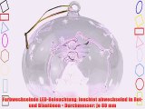 Lunartec Mundgeblasene LED-Glas-Ornamente in Kugelform 2er-Set