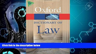 Free [PDF] Downlaod  A Dictionary of Law (Oxford Quick Reference) READ ONLINE