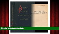 READ book  Anglo-russkiy yuridicheskiy slovar  [Anglo-Russian Law Dictionary. Language: Russian]