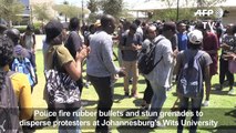 S.Africa police fire rubber bullets during student protests