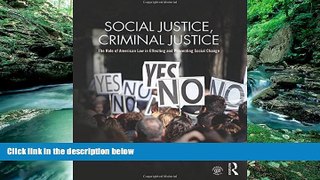 Big Deals  Social Justice, Criminal Justice: The Role of American Law in Effecting and Preventing