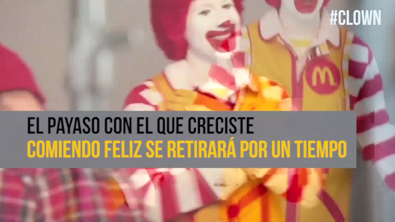 Mascota de cadena de comidas afectada por apariciones de payasos