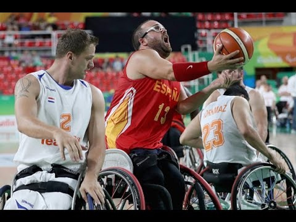 Wheelchair Basketball | Netherlands vs Spain | Men’s preliminaries | Rio 2016 Paralympic Games