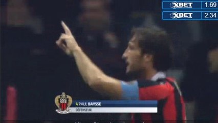 Paul Baysse Goal HD - Nice 1-0 Lyon 14.10.2016