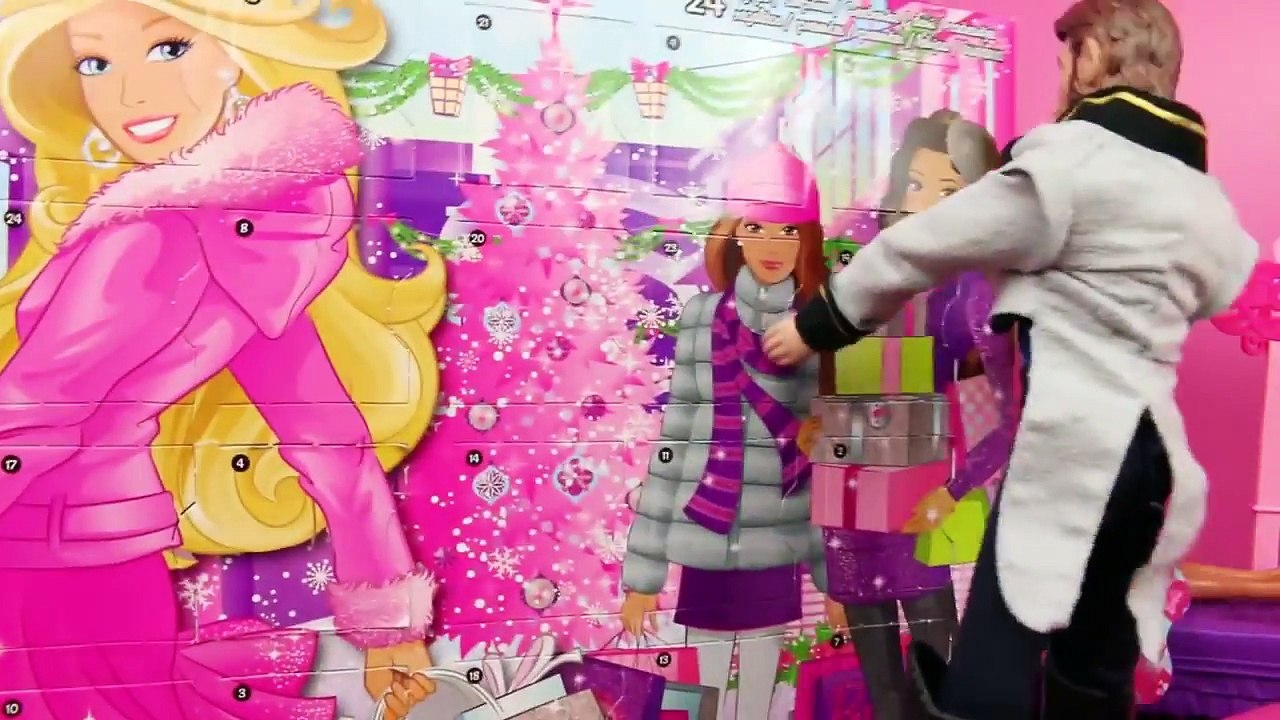 Barbie Birthday Month Surprise Daily Presents with Disney Frozen Hans Advent Calendar Day 8