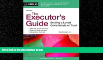 Books to Read  The Executor s Guide: Settling a Loved One s Estate or Trust  Full Ebooks Most Wanted