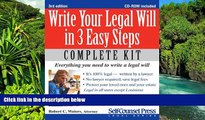 Must Have  Write Your Legal Will in 3 Easy Steps - US: Everything you need to write a legal will