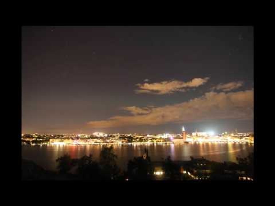 Aurora Borealis Timelapse Stockholm City