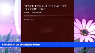 Big Deals  Statutory Supplement to Evidence:: A Problem-Based Comparative Approach  Best Seller