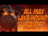 All Max Lava Hound Raid | 1 Troop vs 1 Base | Clash of Clans