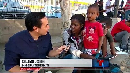 Fijate como viven los haitianos en mexico tijuana esperando para cruzar la frontera para USA