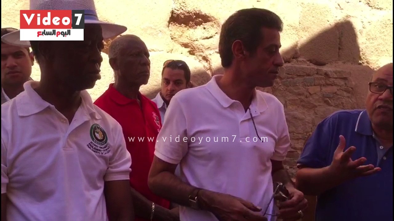 رئيس البرلمان الافريقى يتجول داخل كنيسة ومتحف دير سانت كاترين