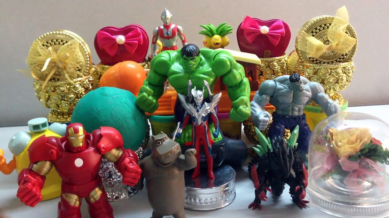 PLAY-DOH Surprise Toys,Angry Birds,UItraman,Hulk,Marvel Avengers, Iron Man,Play Toys for Kids