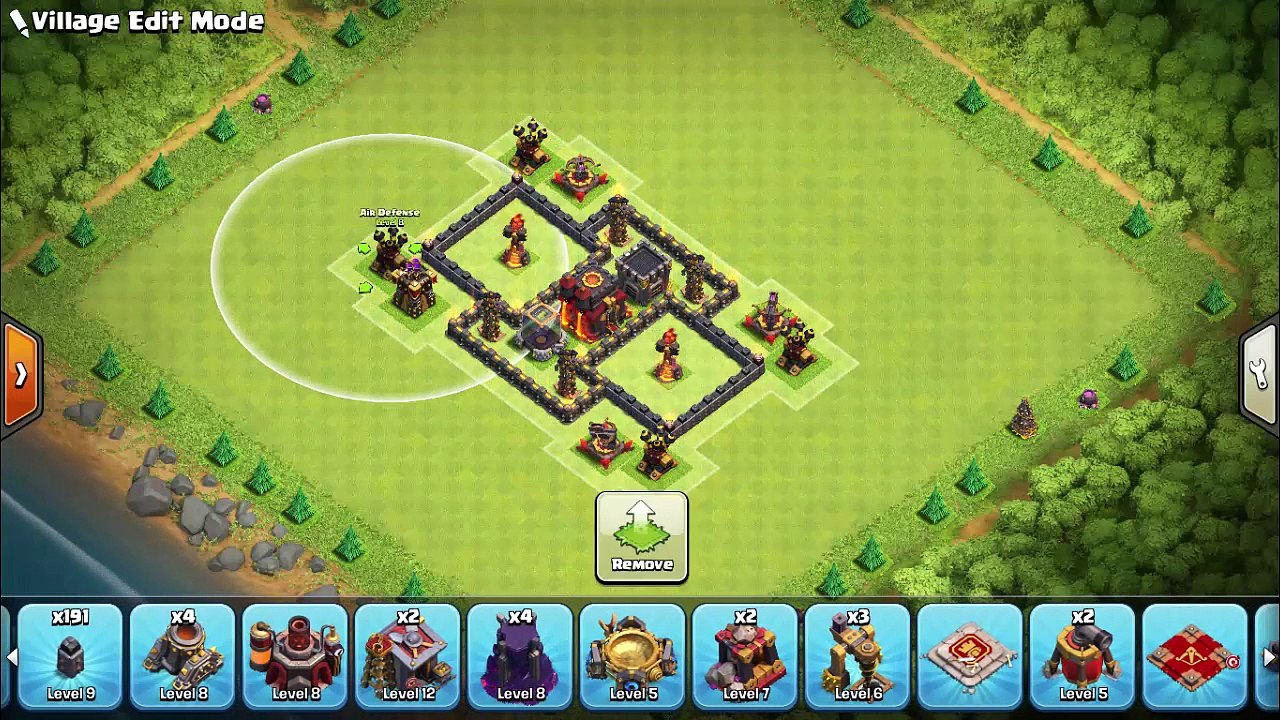 TH10 TROPHY BASE 2016 WITH BOMB TOWER #3