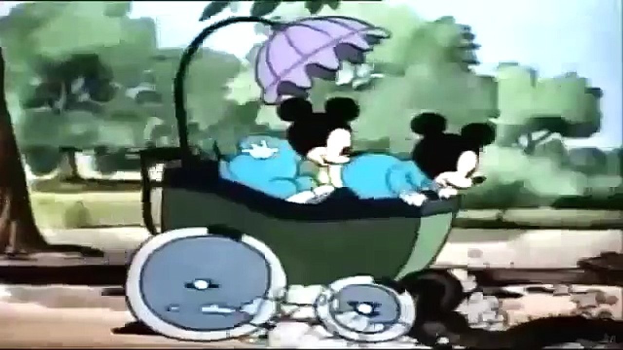 Mickey Mouse and Pluto Cartoons ! Mickeys Steamroller