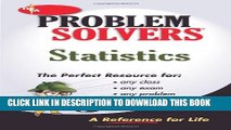 [New] Statistics Problem Solver (Problem Solvers Solution Guides) Exclusive Full Ebook