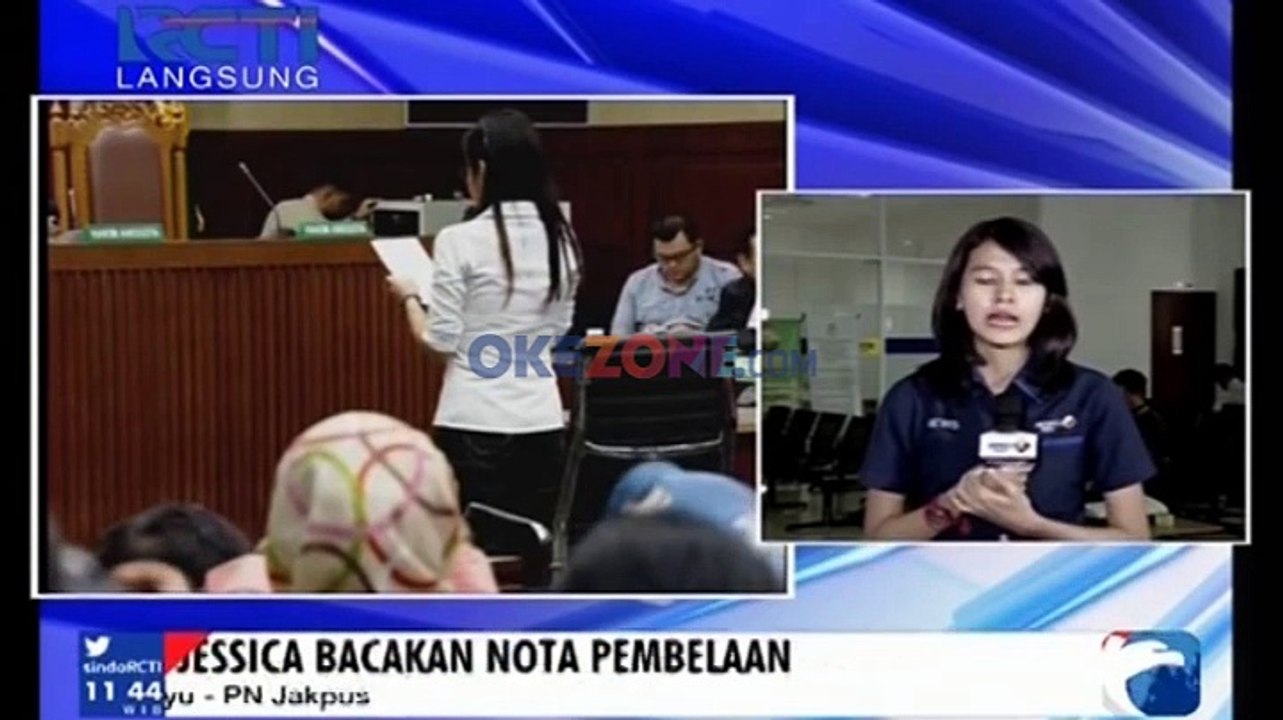 Kuasa Hukum Jessica Bacakan Nota Pembelaan