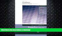 DOWNLOAD Evidence Exam Pro-Objective (Sum   Substance Exam Pro Series) READ EBOOK