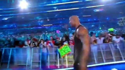 Wwe WrestleMania 2016 HD The Rock and John Cena vs The wyatt Family Bryan Strowman Bray Wyatt