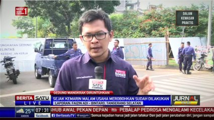 Gedung Mangkrak di Bintaro Diruntuhkan