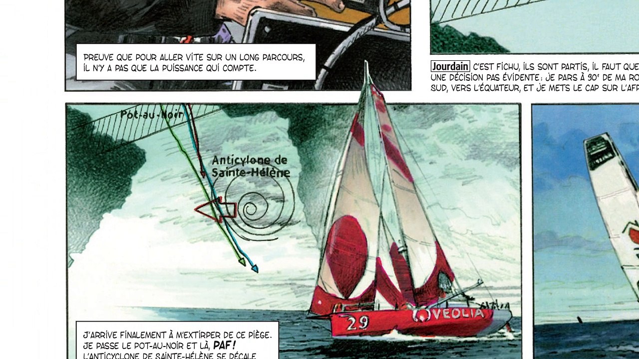 [Vendée Globe 2016] Pastille BD Dargaud - Vincent Riou