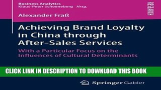 [PDF] Achieving Brand Loyalty in China through After-Sales Services: With a Particular Focus on