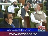President Mamnoon Hussain addresses in Muzaffarabad-Praising Burhan wani