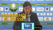Conférence de presse Clermont Foot - Havre AC (1-3) : Corinne DIACRE (CF63) - Oswald TANCHOT (HAC) - 2016/2017
