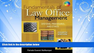 READ book  Bundle: Fundamentals of Law Office Management, 4th + WebTutor(TM) on Blackboard