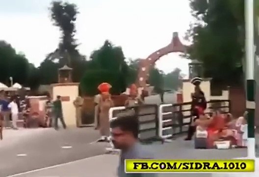 Indian Soldier Falls during Parade at Wagha Border