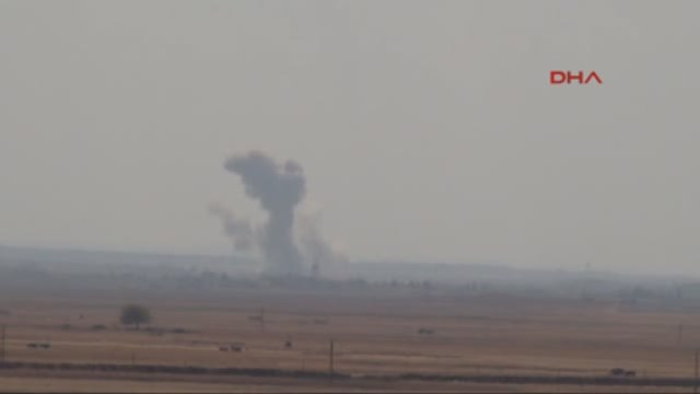 Kilis - Fırtına Obüsleri ve Çok Namlulu Roket Atar'lar Ile Işid Hedefleri Vuruluyor