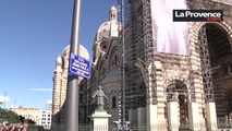 Marseille : Gaudin inaugure l'esplanade Jean-Paul II à la Major