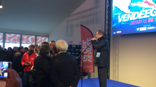 Les skippers réunis pour la photo officielle