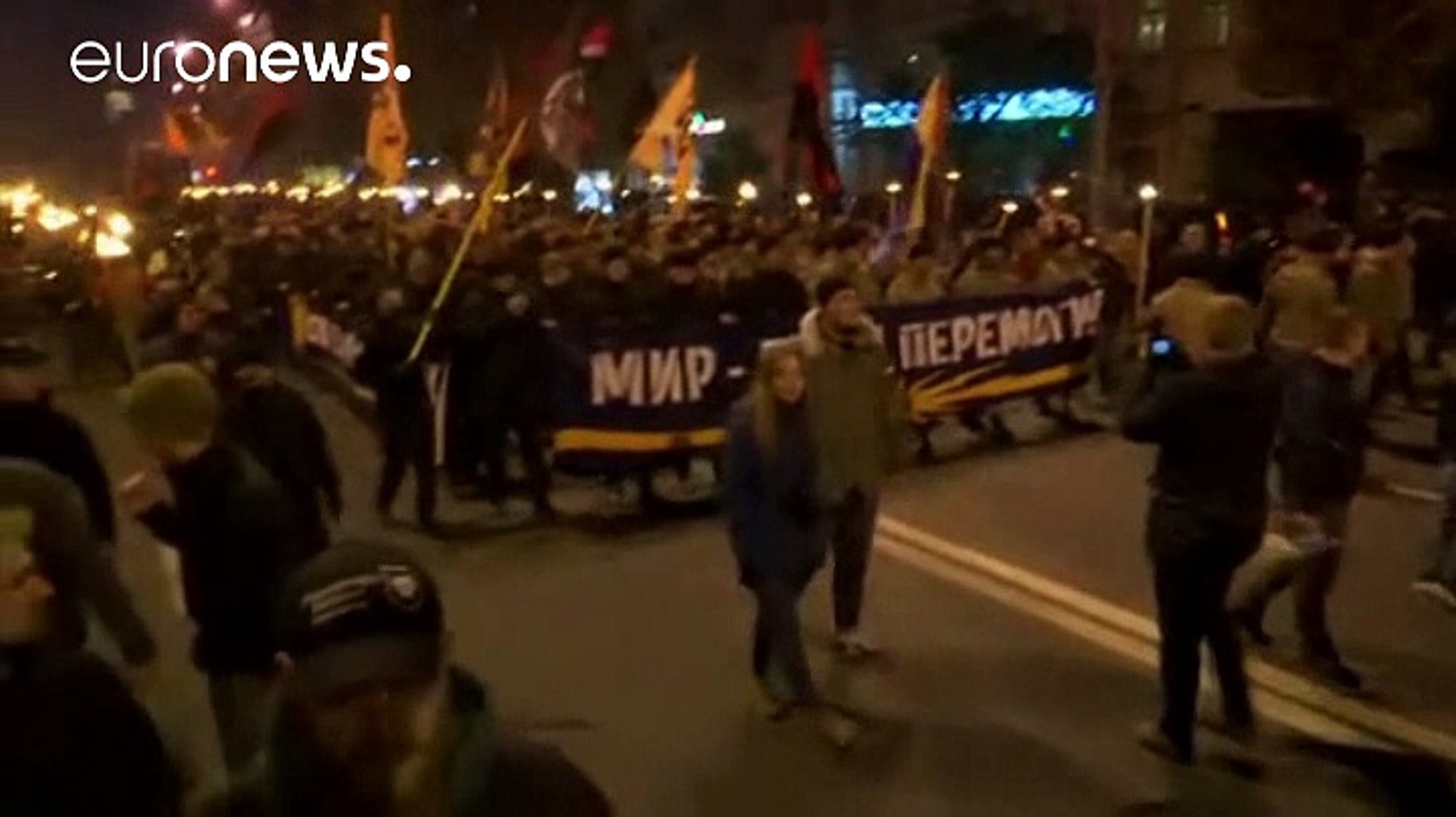 Украина: марш националистов в Киеве