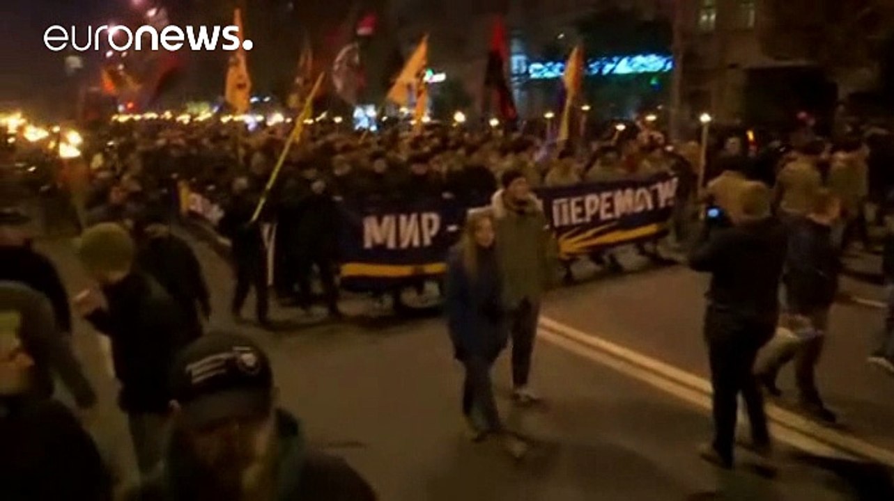 Украина: марш националистов в Киеве