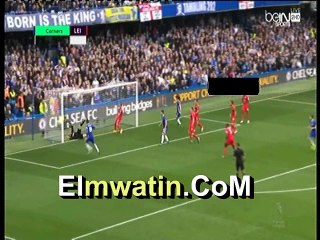 الهدف الاول تشيلسى فى مرمى ليستر سيتى