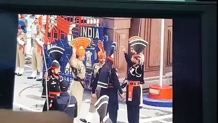 Indian Soldier Fall During Parade At Wagah Border funny