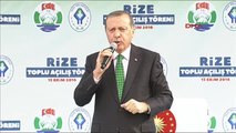 Rize Cumhurbaşkanı Erdoğan Rize'de Toplu Açılış Töreninde Konuştu 7