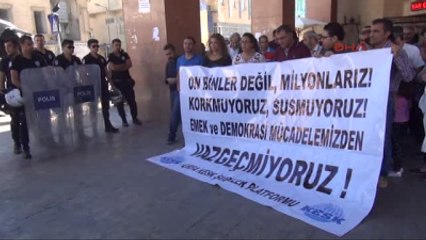 Şanlıurfa - Ankara'da Kesk Mitinginin Yasaklanmasına Şanlıurfa'da Tepki